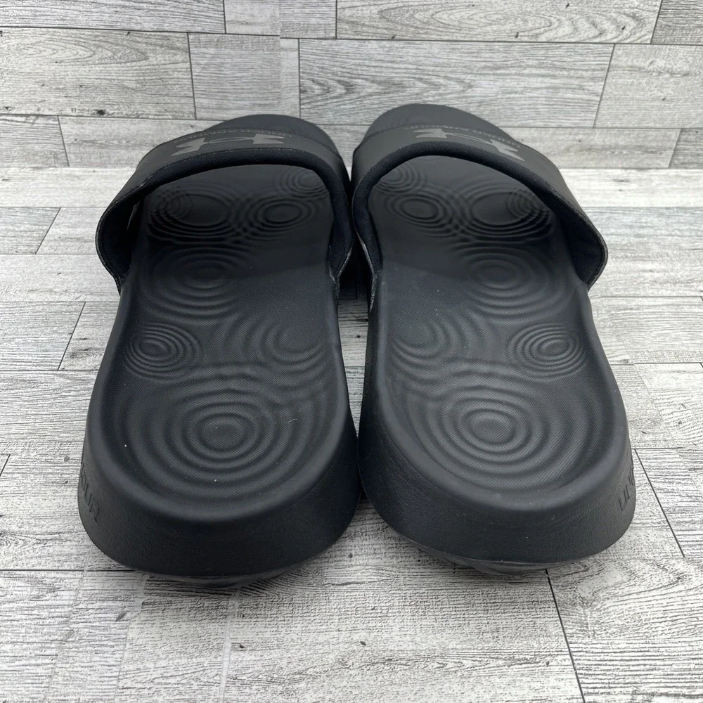 Under Armour Ignite‎ Select Black Casual Slide Sandals 3027219-002 Men Size 14